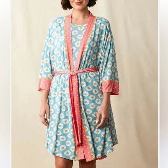 Matilda Jane Lounge-Around Daisy Print Robe Colorful Mother's Day Size Medium - Picture 1 of 7